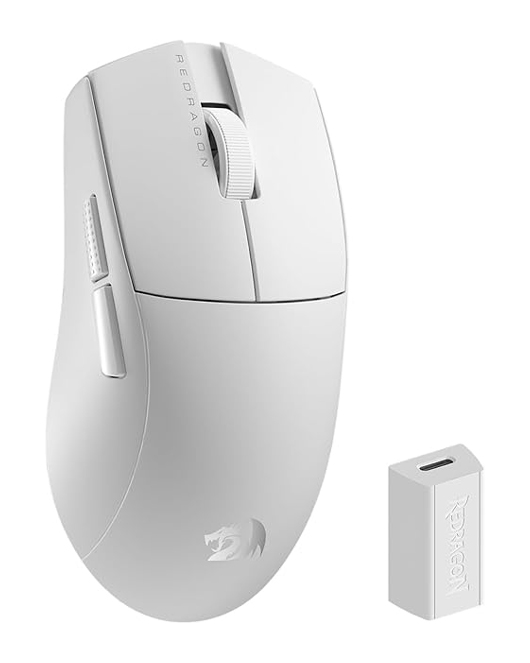 Redragon M916 King 4K Pro Ultra-Light 3-Mode Wireless Gaming Mouse (Black/White) Redragon M916 King 4K Pro Ultra-Light 3-Mode Wireless Gaming Mouse (Black/White)